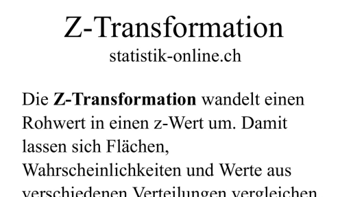 Z-Transformation