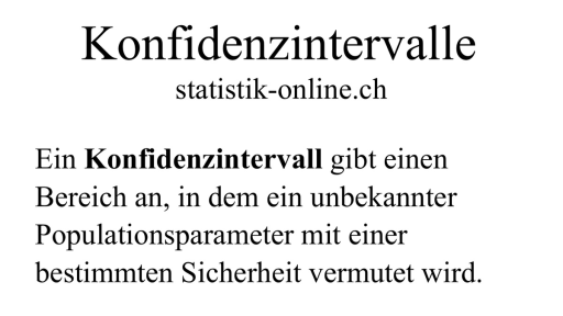 Konfidenzintervalle