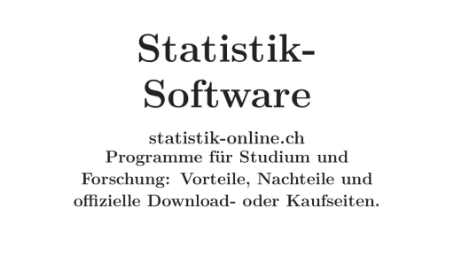 Statistik-Software